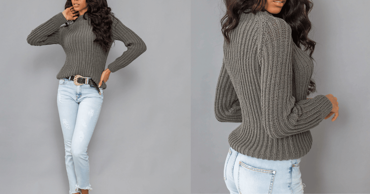 Blusa de manga longa em tricô: Passo a passo