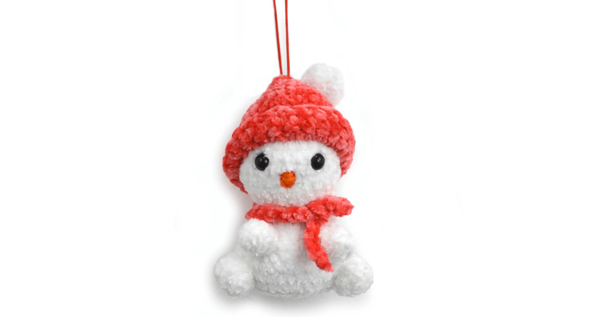 Boneco de neve em crochê: Passo a passo