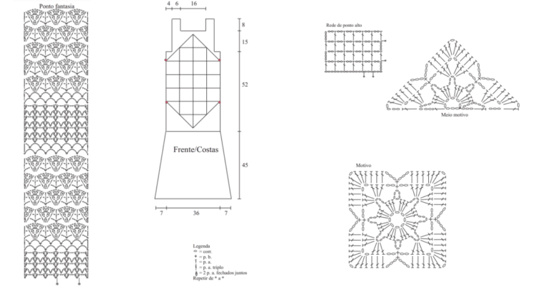 Vestido de crochê para o natal: Passo a passo
