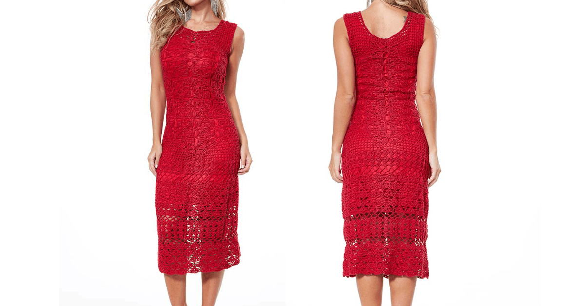 Vestido de crochê para o natal: Passo a passo