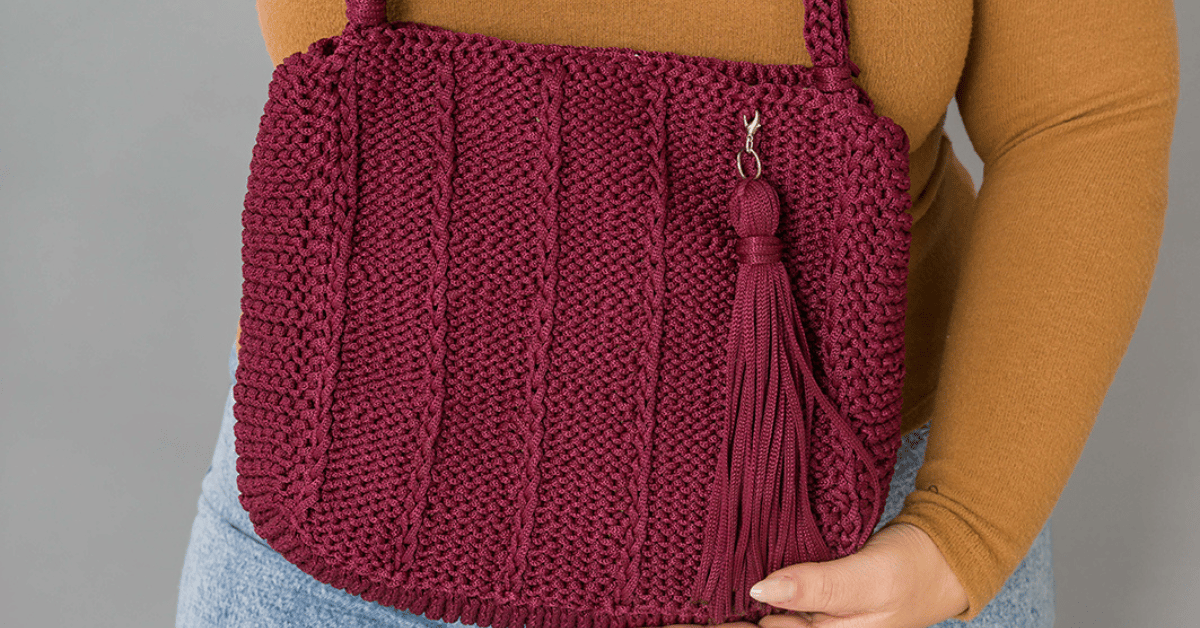 Bolsa com alça em tricô: Passo a passo