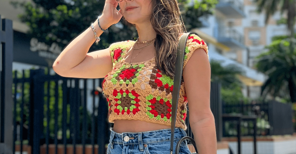 Cropped Colorido em Crochê: Passo a passo da Receita