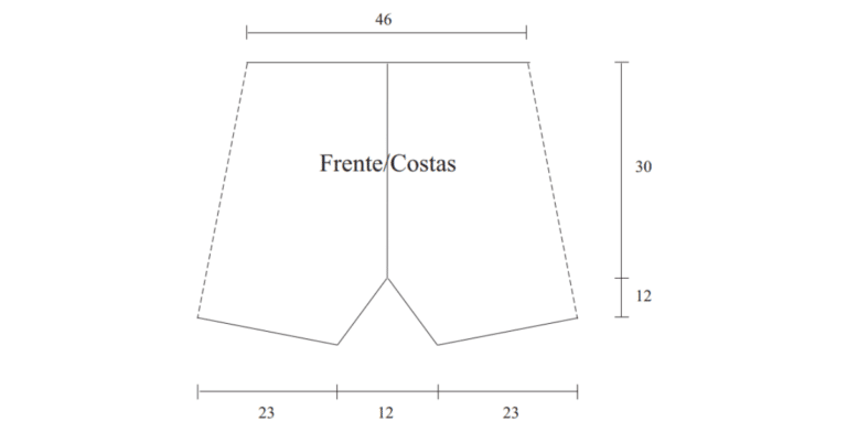 Bermuda masculina de crochê para o verão: Passo a passo com gráficos