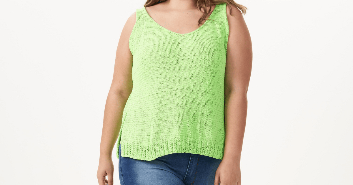 Faça a linda regatinha de tricô para o verão: Passo a passo com gráfico