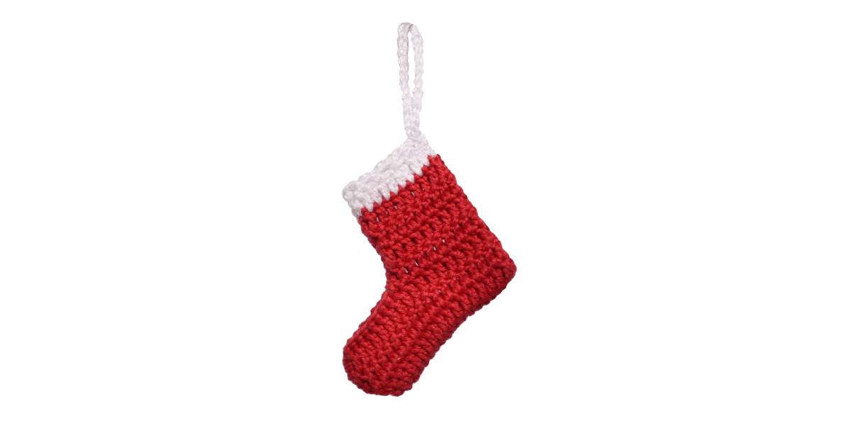 Enfeite meia de crochê para a sua árvore de natal: Passo a passo com gráficos