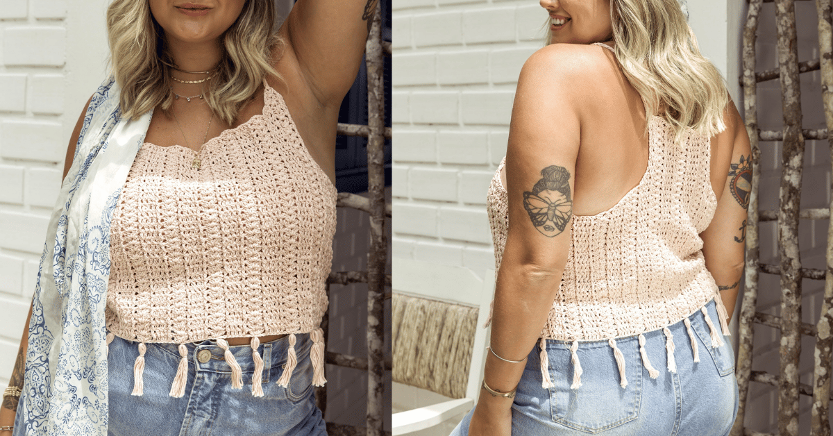 Faça a blusinha de alça em crochê simples: Passo a passo com gráficos