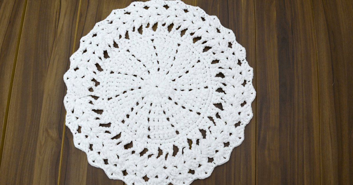 Faça o lindo sousplat de crochê branco : Passo a passo com gráfico