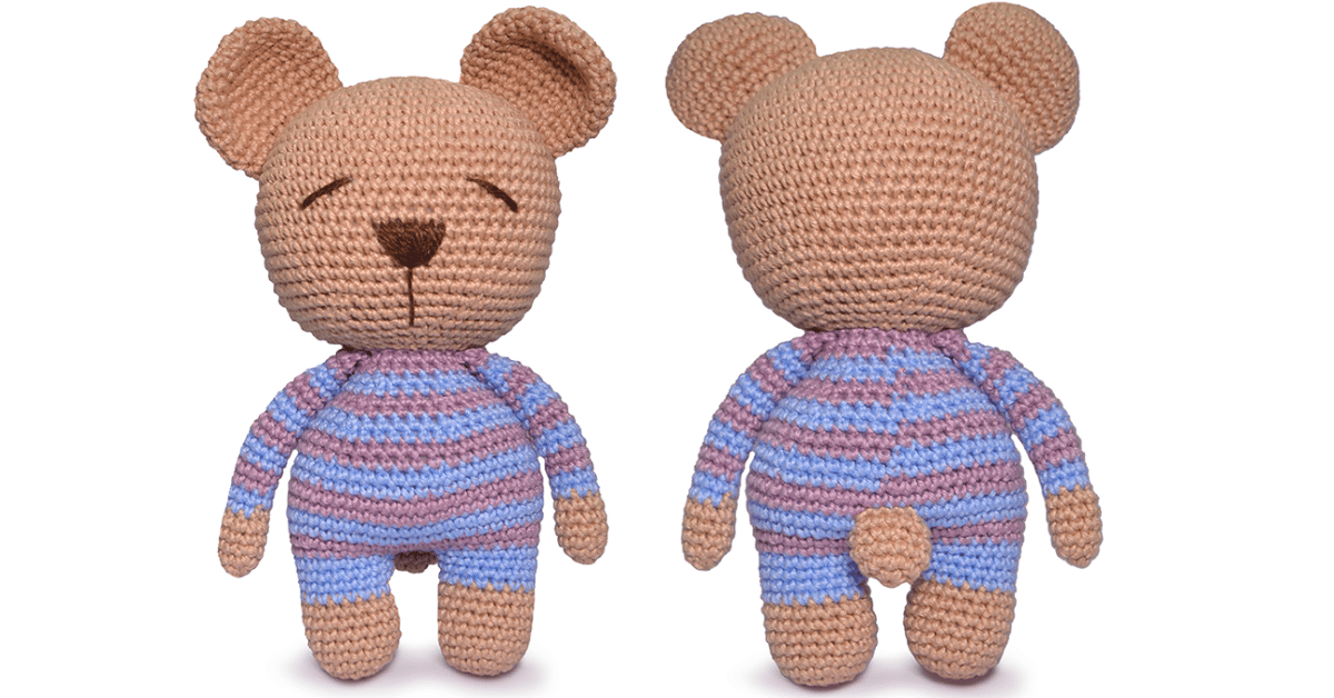 Faça o lindo amigurumi de ursinho em crochê: Passo a passo da receita