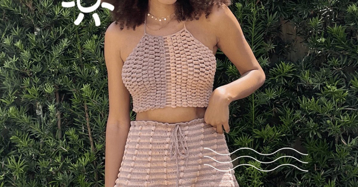 Faça o lindo top cropped em crochê: Passo a passo da receita