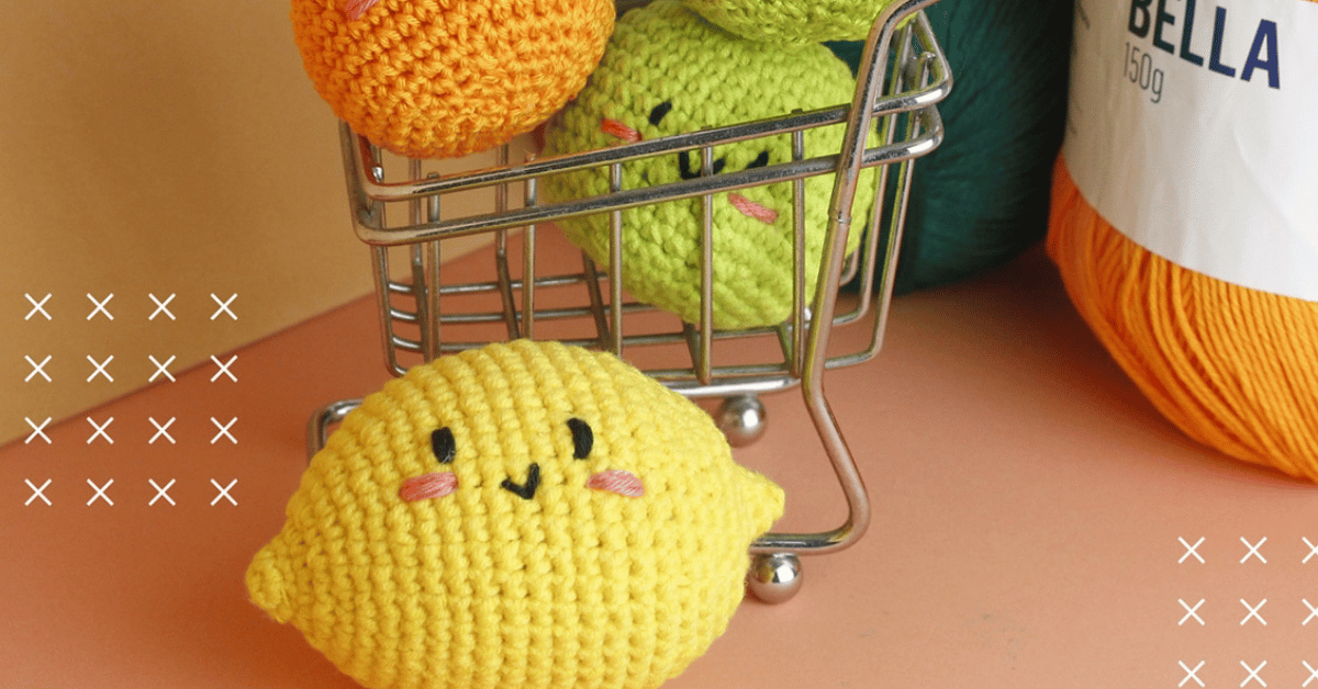 Amigurumi de limão em crochê: Passo a passo da receita