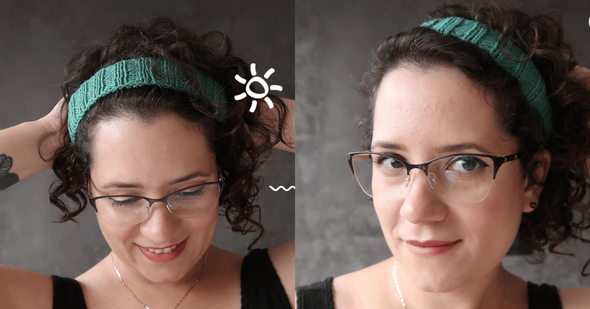 Faixa de cabelo em tricô fácil e prático: Passo a passo da receita