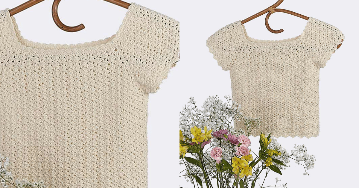Faça o lindo cropped em crochê Nínive: Passo a passo da receita