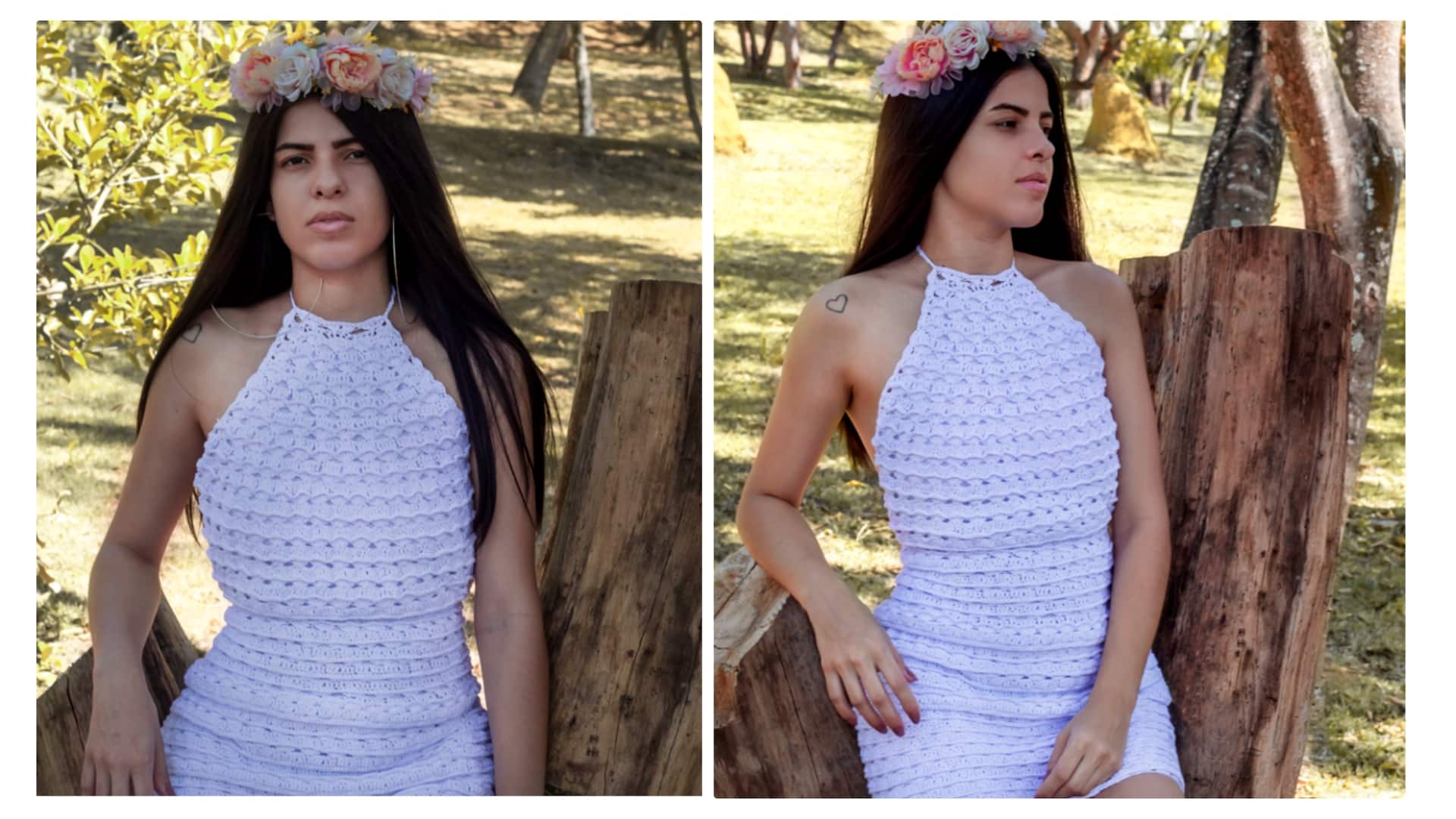 Vestidinho de crochê  branco réveillon  – Receita e gráfico
