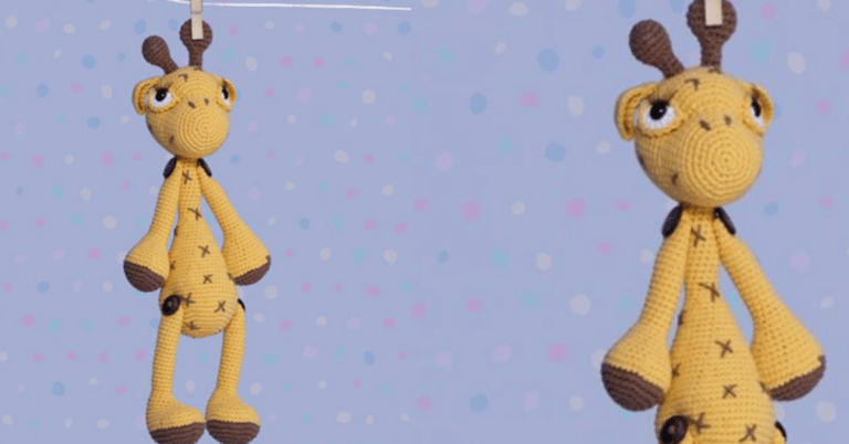 Faça o lindo amigurumi de girafa em crochê: Passo a passo da receita