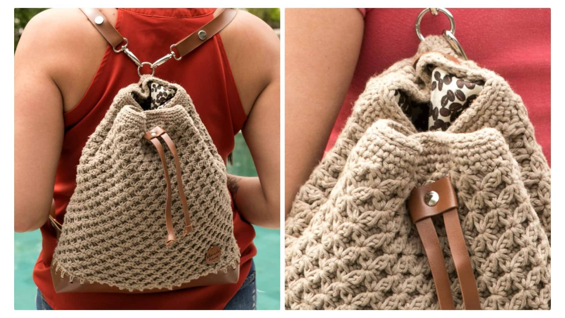 Mochila de crochê Marcelo Nunes: Gráfico e receita