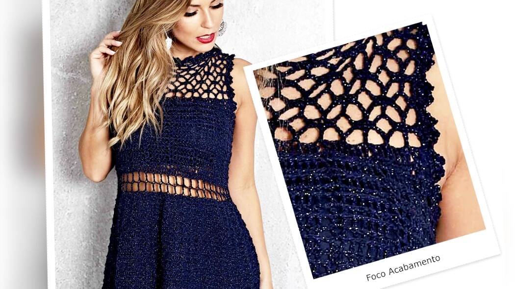 Lindo e Delicado Vestido em Crochê com Gráfico e Receita