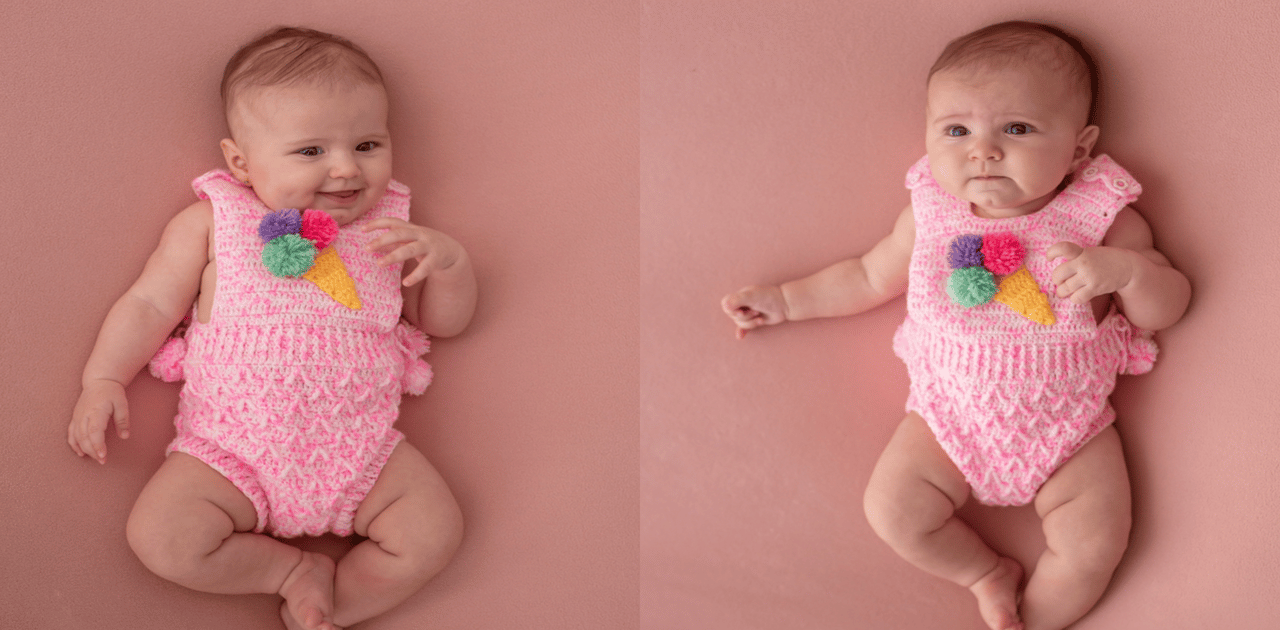 Aprenda esse charmoso body de crochê infantil sorvete