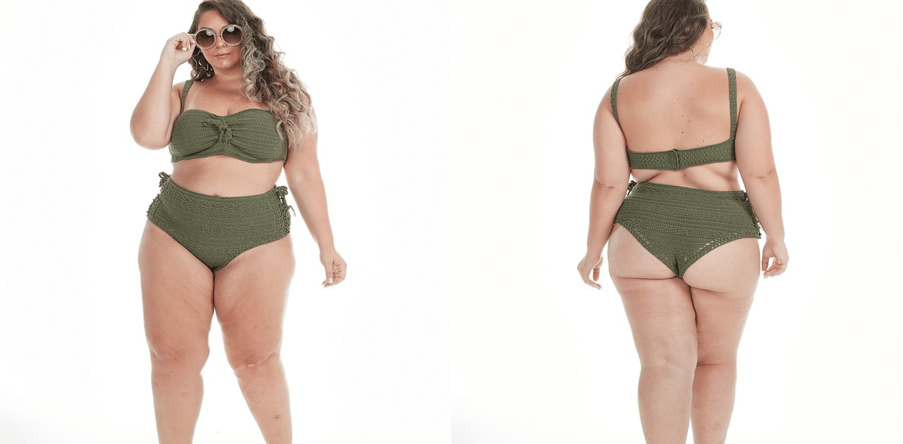 Belíssimo Biquíni de crochê Plus Size: passo a passo