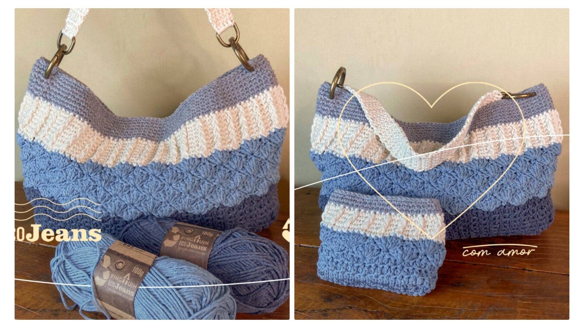 Bolsa de Crochê Simples Sabrina: Receita Passo a Passo