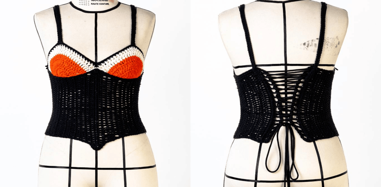 Lindo corselet de crochê : receita e gráfico
