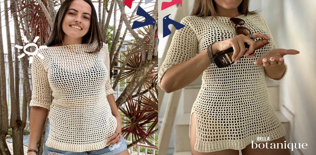 Aprenda a Blusa de Crochê Simples Bella