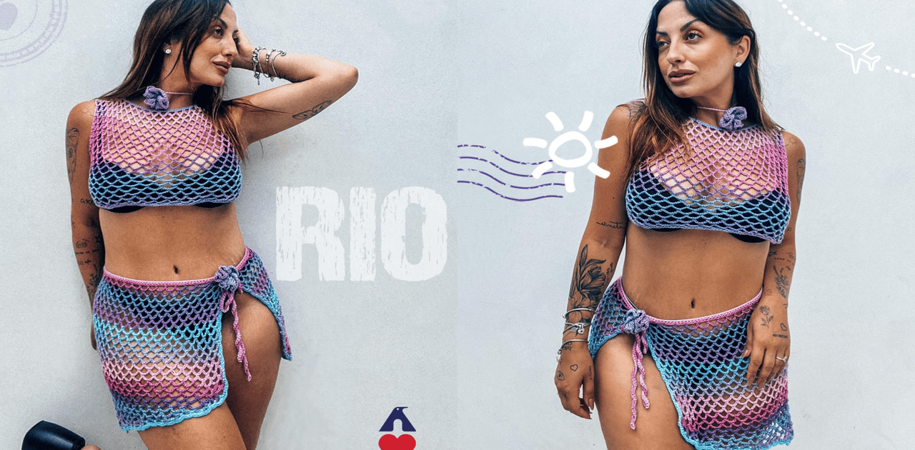 Lindo conjunto de crochê sereia passo a passo