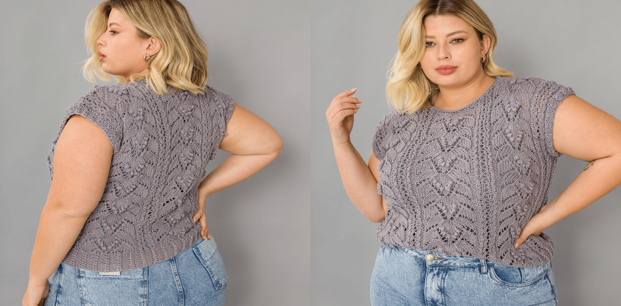Blusa de tricô alumínio aprenda com passo a passo