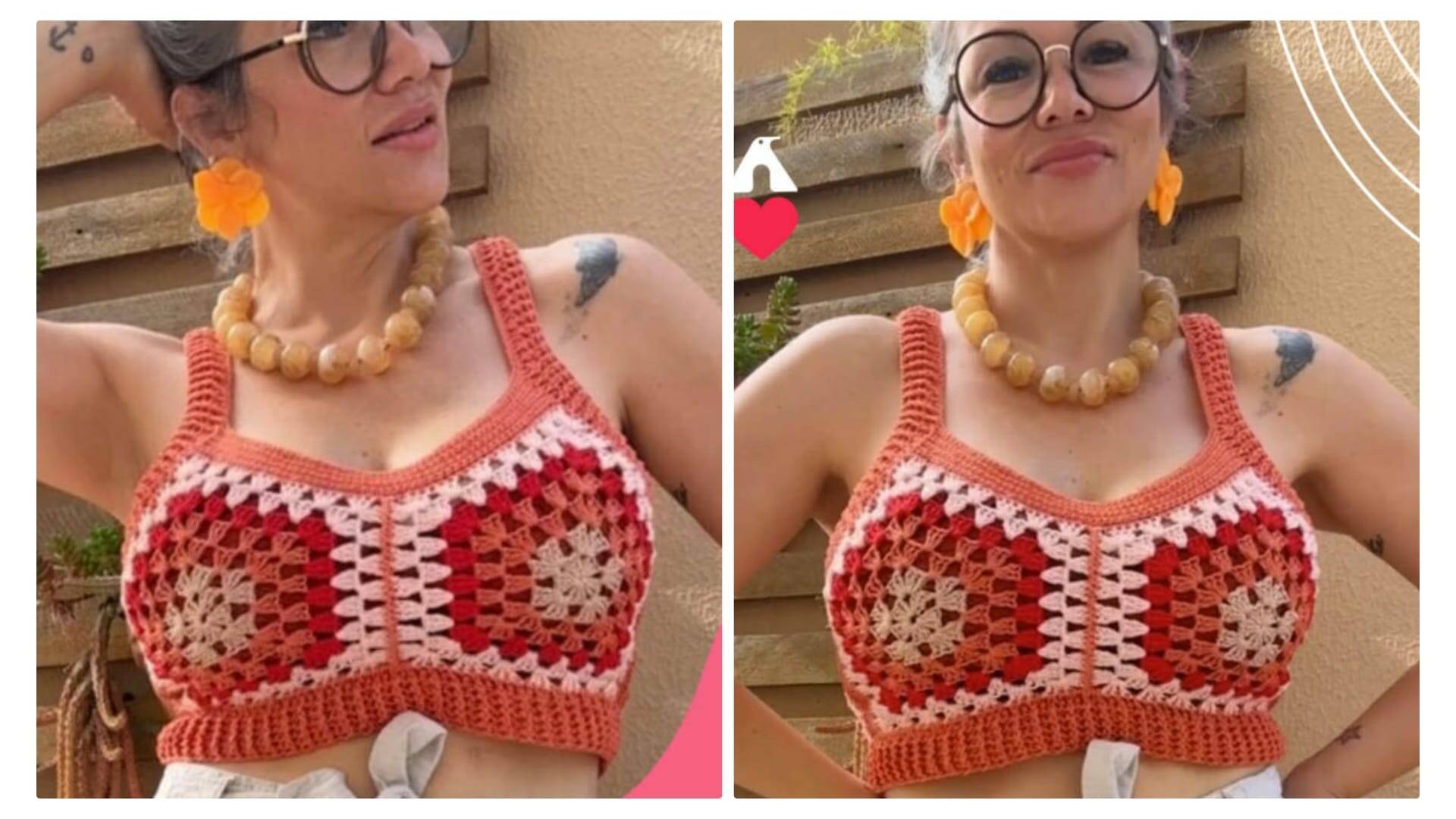Cropped Fácil de Crochê Berta: Videoaula e Receita