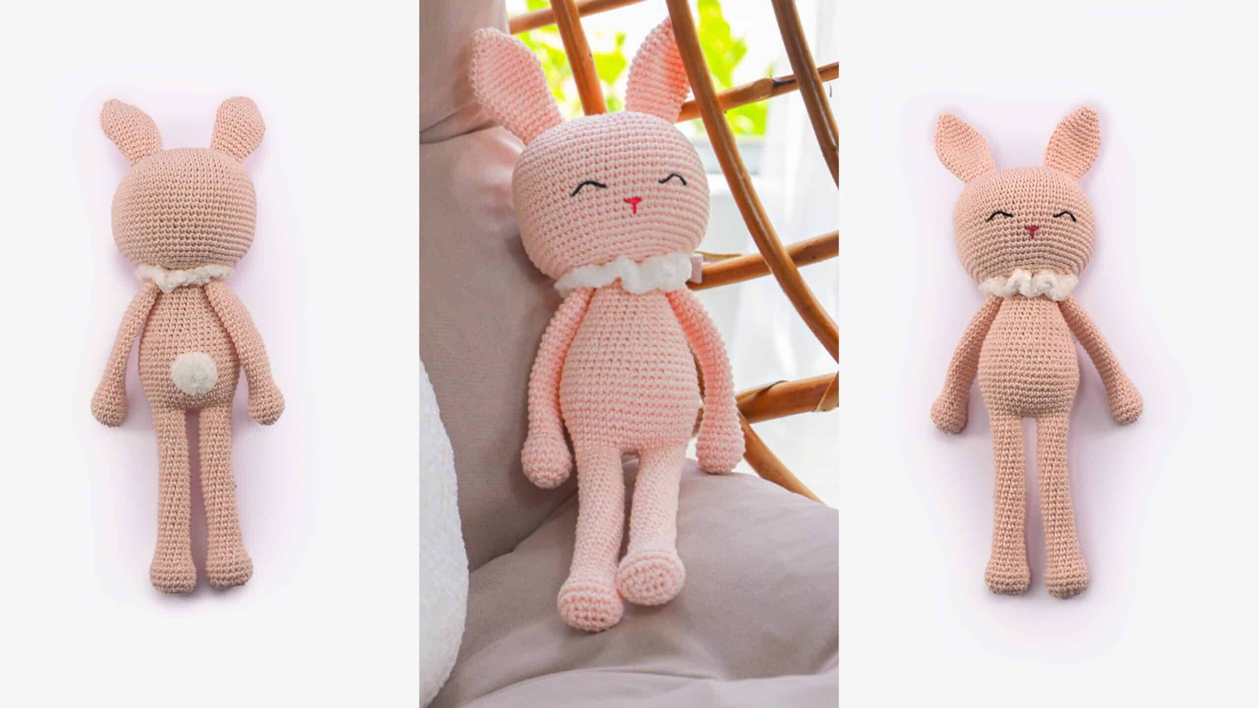 Aprenda aqui o amigurumi de crochê coelho Gabriel: passo a passo