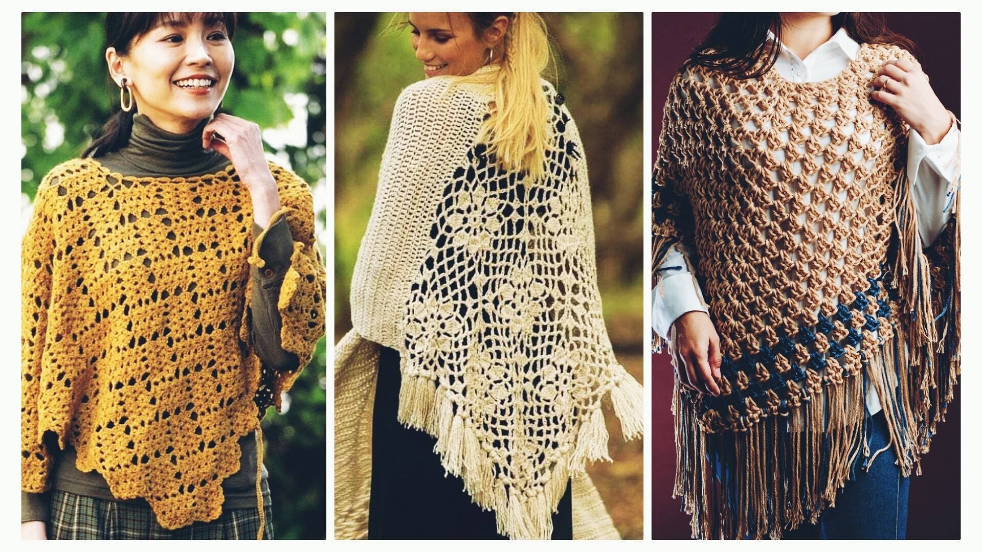 30 Ponchos de Crochê: Estilo, Conforto e Facilidade em Uma Peça Só