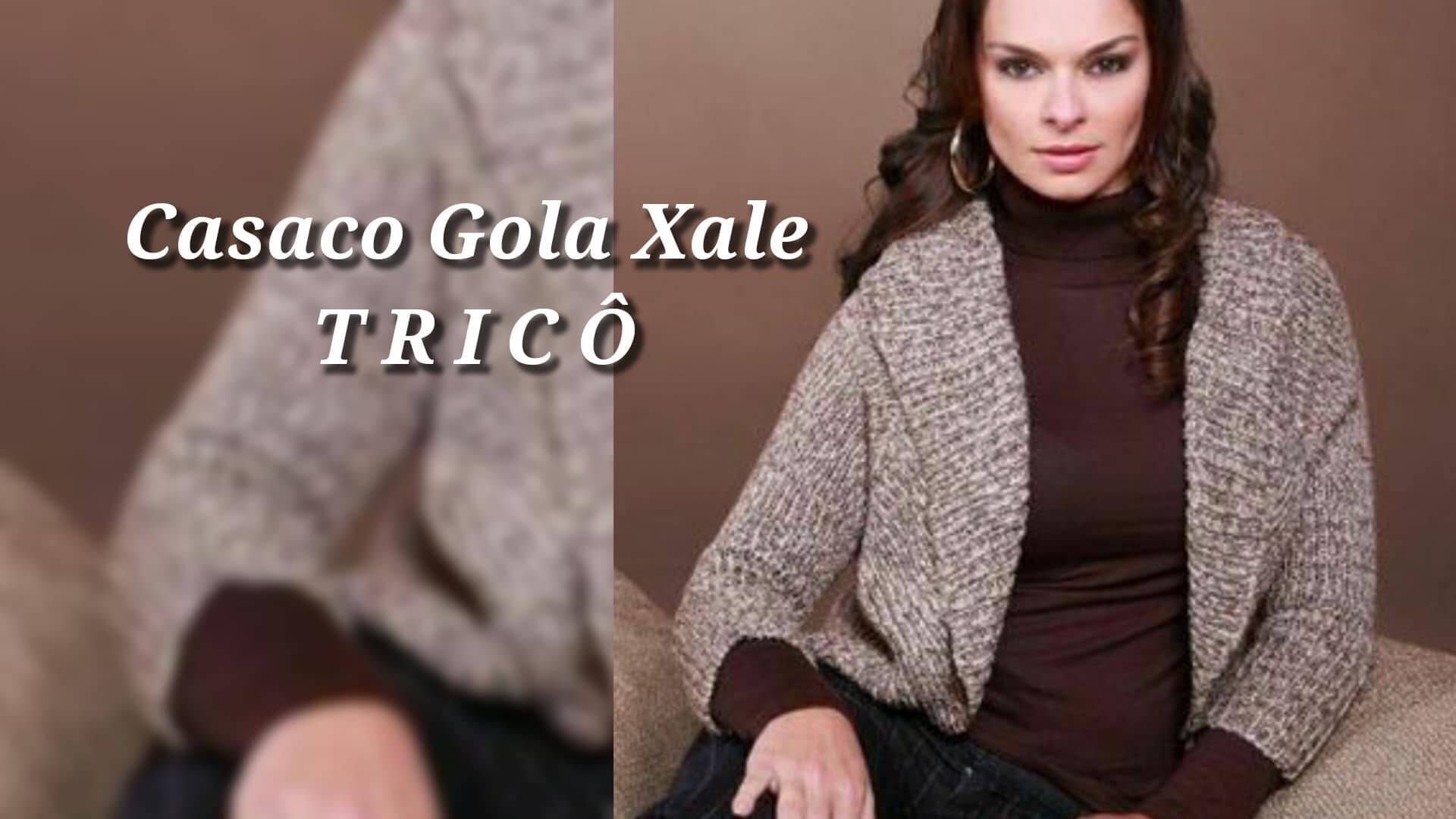 Casaco Gola Xale em Tricô Estilo, Conforto e Sofisticação