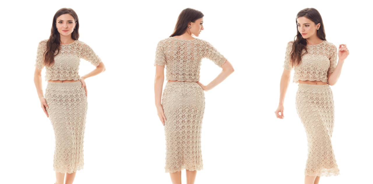 Faça o lindo conjunto de crochê Queen com passo a passo