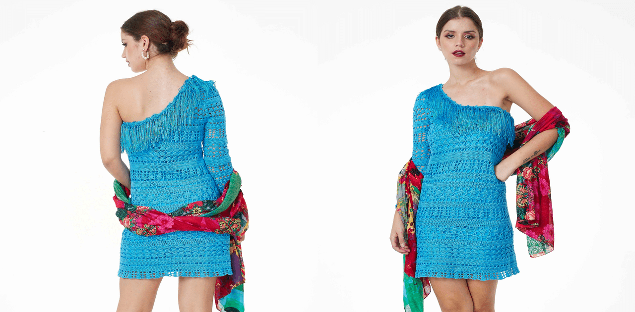 Vestido de crochê Buenos Aires: Receita e gráfico
