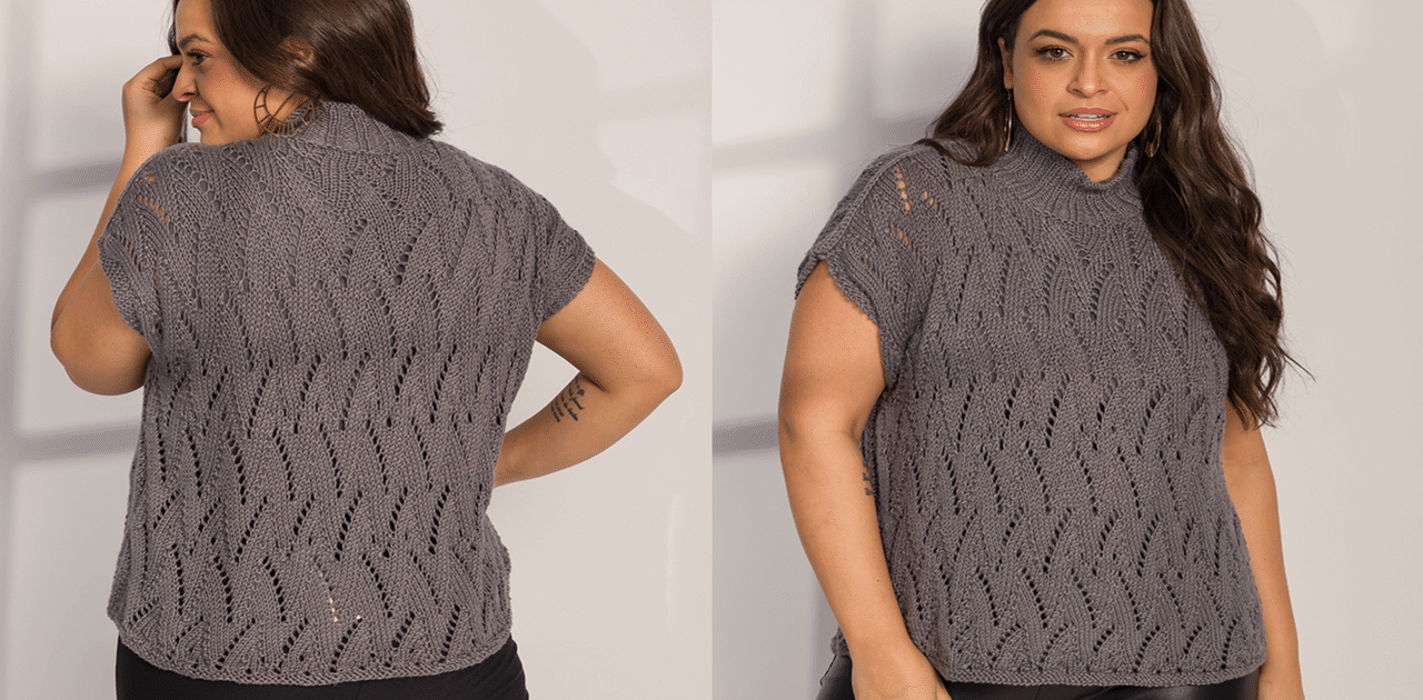 Faça a blusa de tricô Granizo perfeita: Receita e gráfico