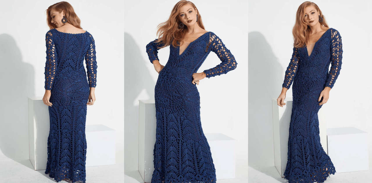 Faça o vestido de crochê Precioso com passo a passo