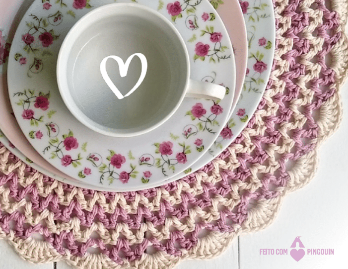 Sousplat de Crochê Tulip : Uma Ideia Delicada Para sua Cozinha!