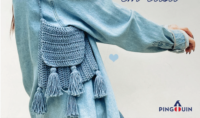 Bolsa de crochê fácil ECO JEANS: Ideal para o dia dia!