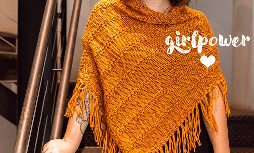 Poncho de tricô feito com lã sedificada – Arrase no inverno com essa peça!