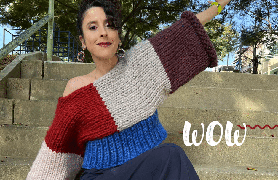 Casaco em tricô no fio Melrose – Se encante com essas cores!