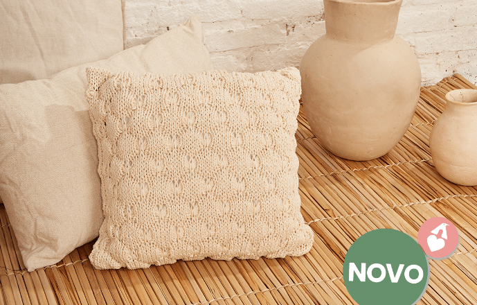 Almofada de tricô: O glow que você precisa ter em casa!