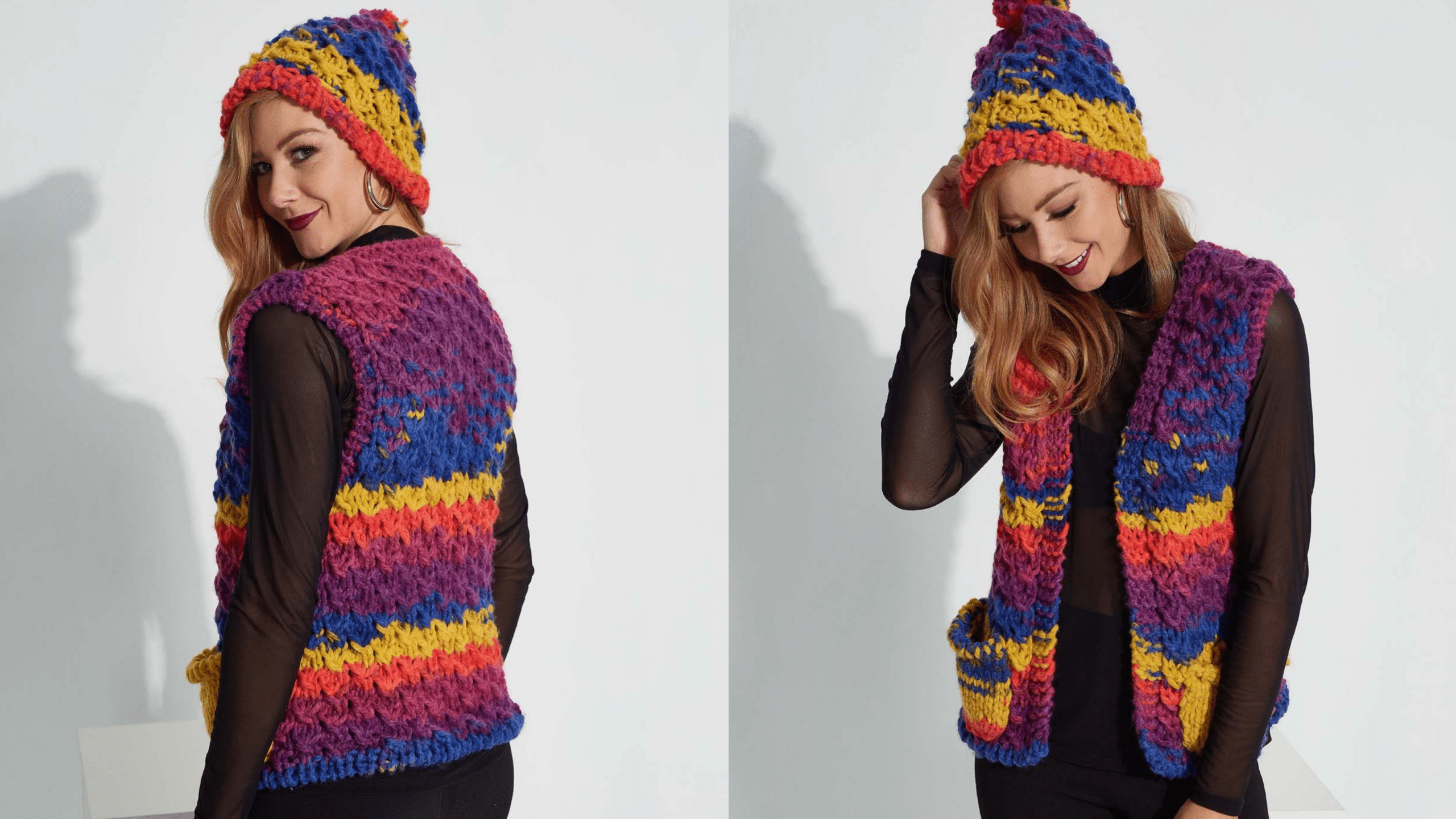 Conjunto de tricô Tie Dye: Passo a passo