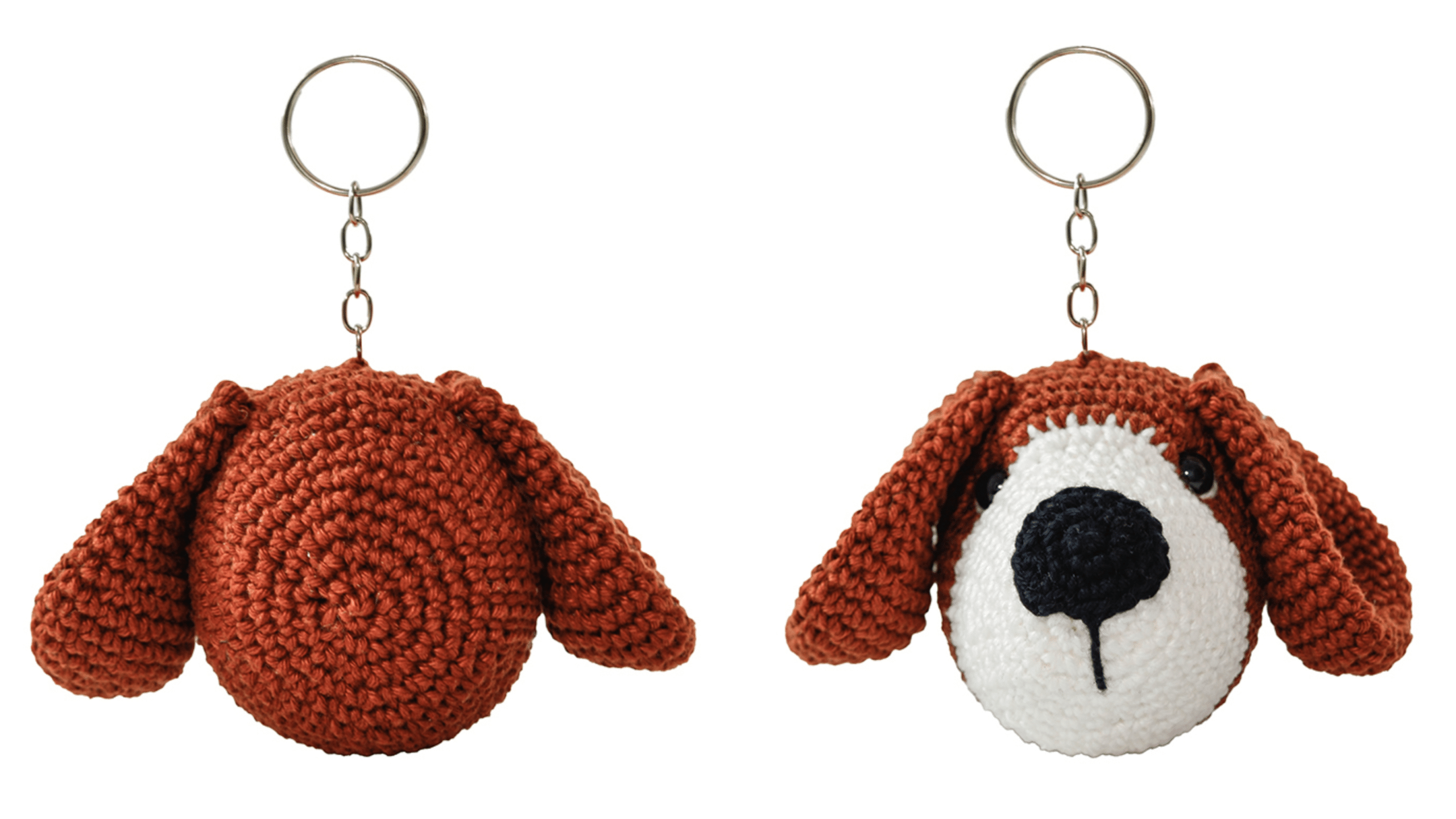 Faça o lindo chaveiro amigurumi Beagle em crochê: Passo a passo 