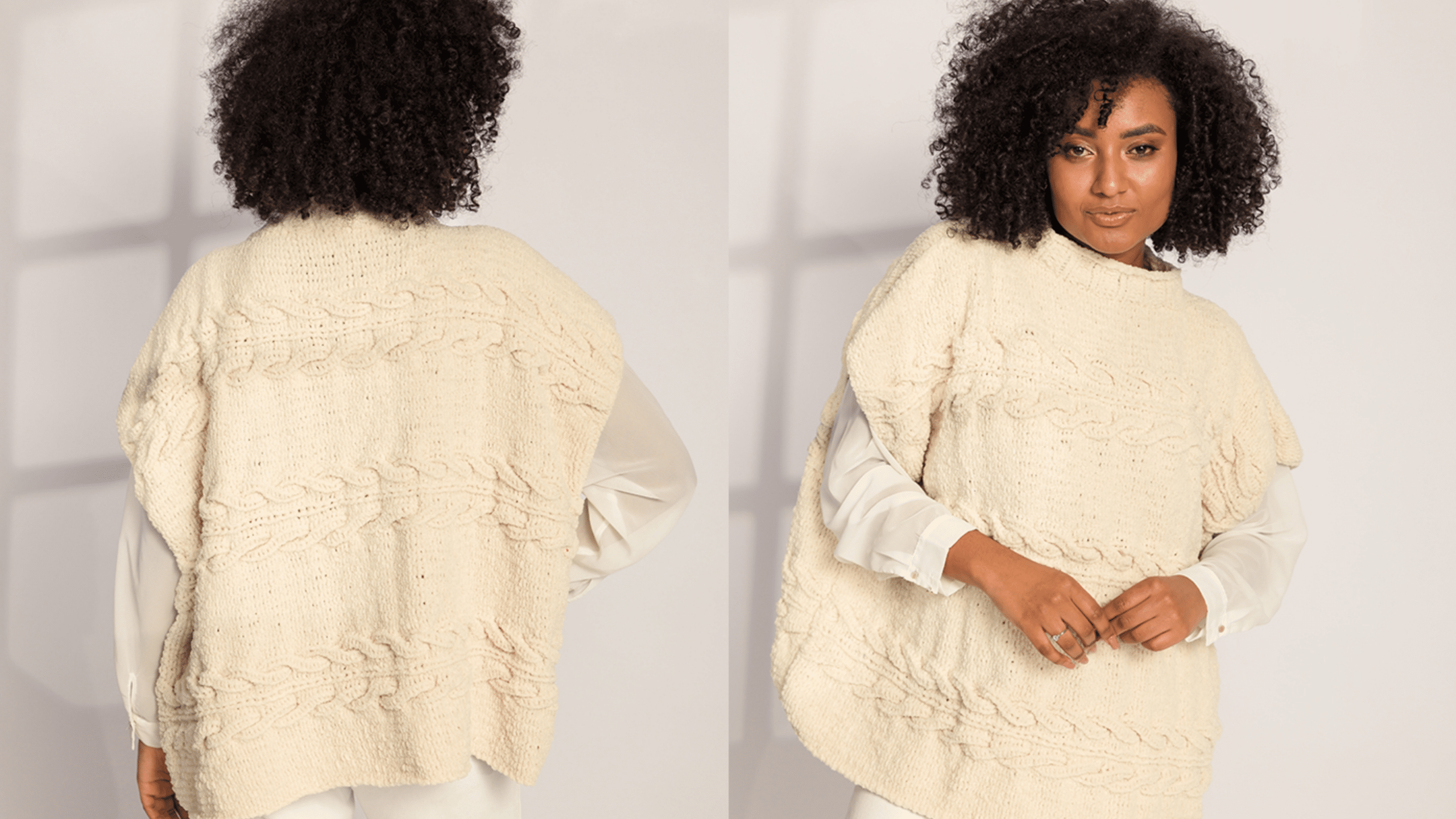 Poncho de Tricô Ternura: Passo a passo