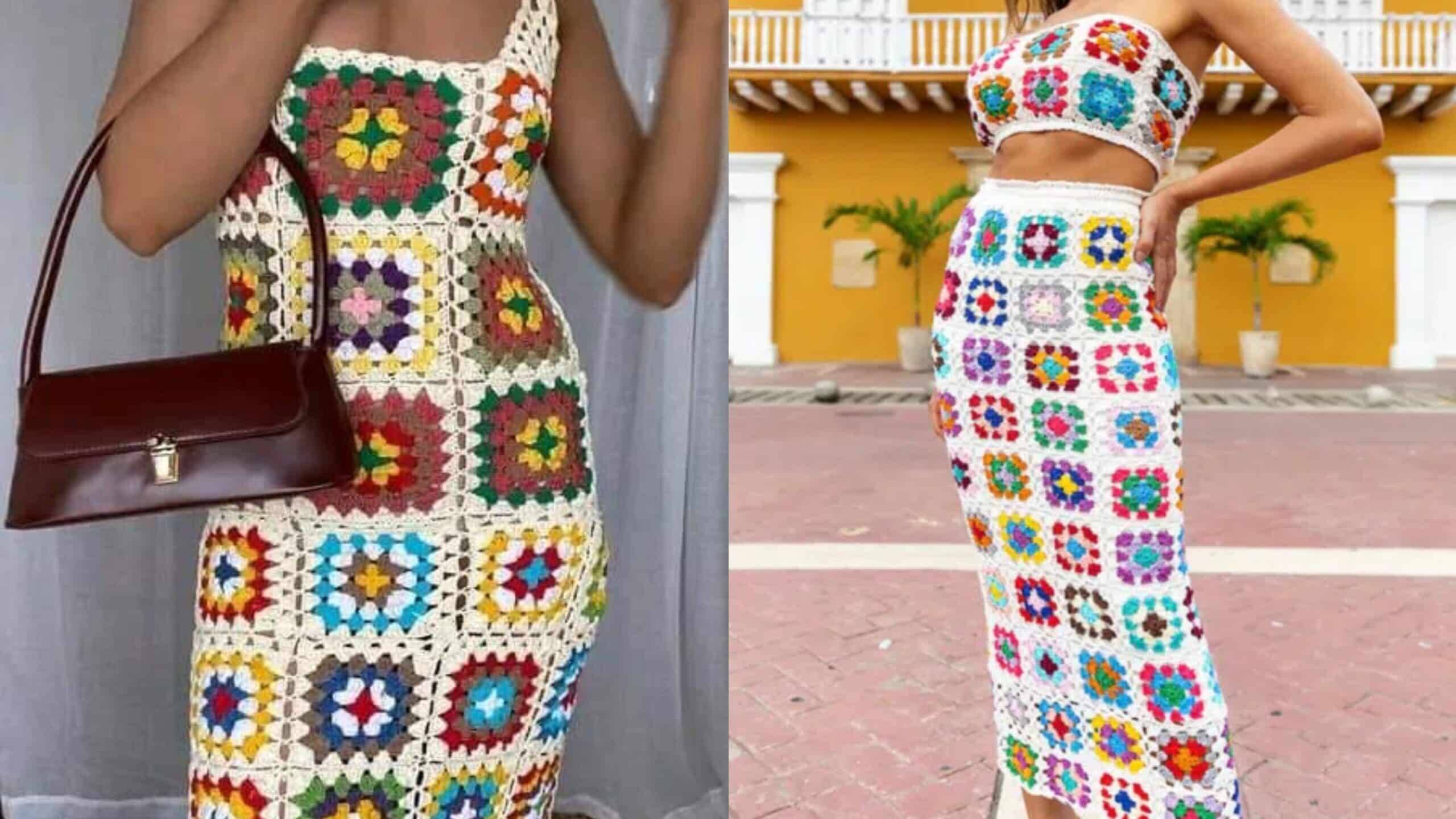 Peças de Crochê com Squares: 28 inspirações de tirar o fôlego!