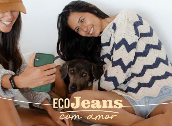 Receita de Blusa de Tricô Chevron feita com o fio Eco Jeans!