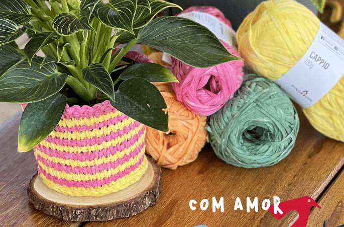 Cachepô de Crochê : A Decor perfeita para sua casa!