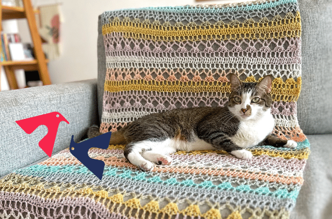 Manta de crochê passo a passo fácil – Decor feito à mão