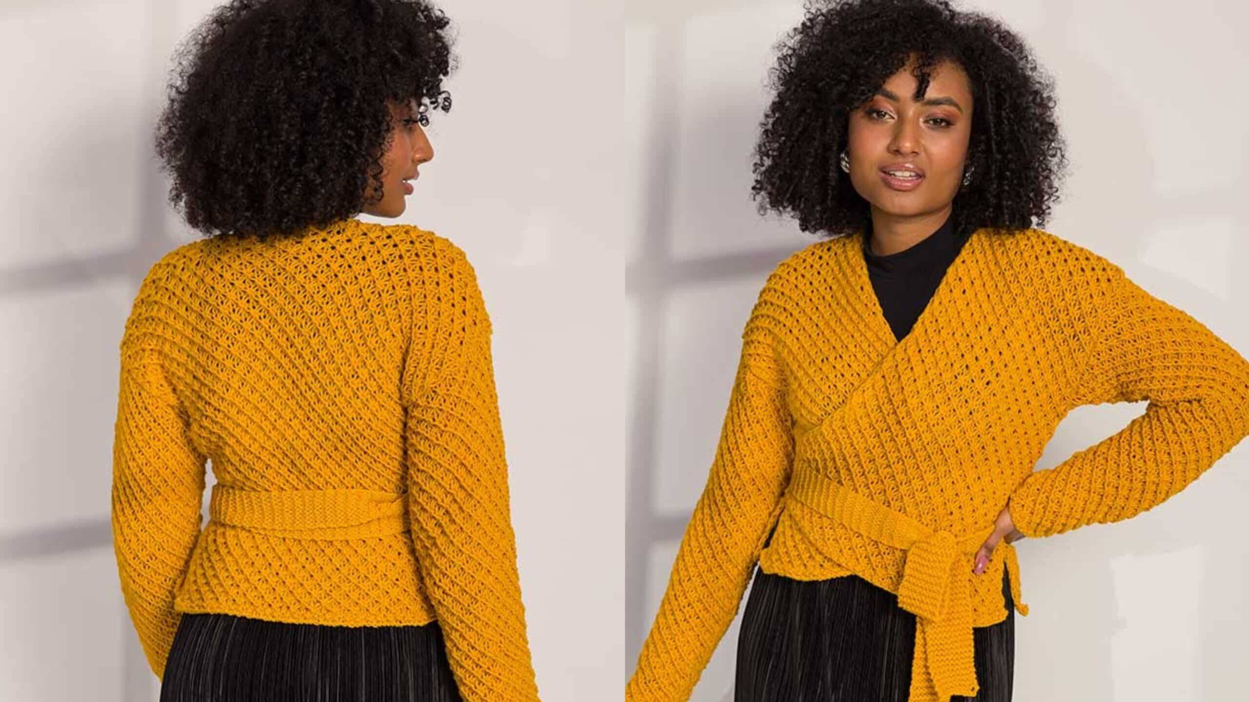 Blusa de tricô Traspassada: Passo a passo