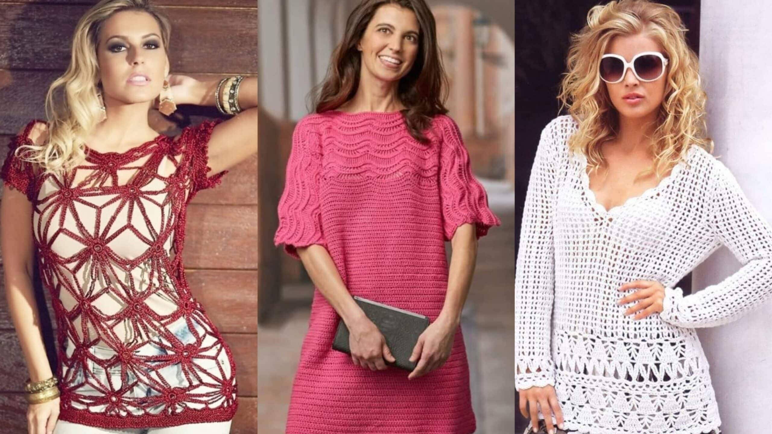 Túnicas de Crochê: Lindas Peças para Copiar