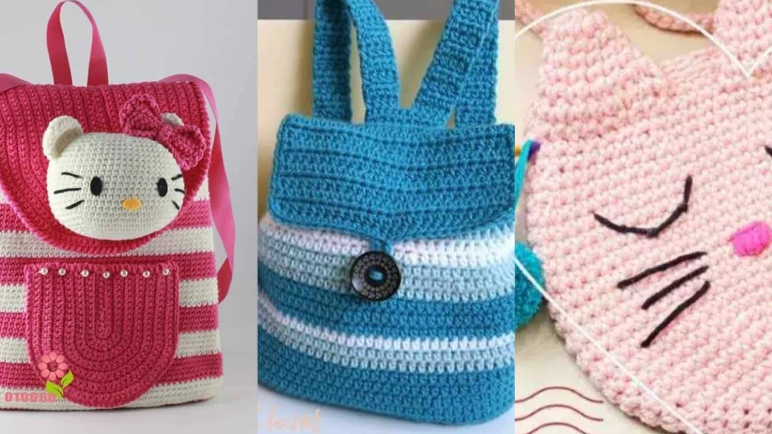 Bolsas de Crochê Infantil: Uma Seleção com Lindas Inspirações